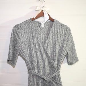 Thyme Grey Knit Maternity Dress